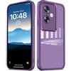 PanXCase Cover Trasparente per Oppo A79 5G - Custodia Clear con Lens Protector Ultra Sottile Morbida Antiurto con Protezione Fotocamera (Viola)