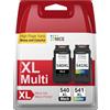 Neiber Cartucce 540 541 XL, PG-540XL CL-541XL Sostituzione per Cartucce Canon 540 541, PG-540 CL-541 Multipack per Canon Pixma TS5150 TS5151 MX475 MG3650s MG3550 MG4250 MG3600 MG3650(1 Nero, 1 Colore)