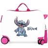 Disney Joumma Disney Adorable Stitch Valigia per bambini Bianco 50 x 38 x 20 cm Rigido 1,8 kg Chiusura a combinazione laterale ABS 1,8 kg 38 L Bagaglio a mano, bianco, Taglia unica, Valigia per bambini