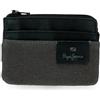 Pepe Jeans Hilltop Portafoglio con Porta carte di credito Grigio 11x7x1,5 cm Pelle by Joumma Bags, grigio, Taglia unica, Portafoglio con porta carte di credito