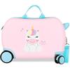Roll Road Happy Valigia per bambini rigida Chiusura a combinazione laterale 4 ruote Bagagli a mano è realizzato in ABS, un materiale rigido e leggero., Little Teddy, Taglia unica, Valigia per bambini