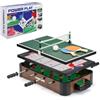 Power Play PowerPlay Giochi da tavolo 3 in 1, set da tavolo multi gioco, mini calcio, hockey e ping pong, taglia unica