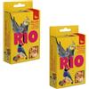 RIO Biscotti con Frutti di Bosco | Confezione Doppia | 2 x 35 g | Mangime complementare per Uccelli Ornamentali | Composto da Uova Intere e Cereali | per varietà nel Menu
