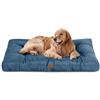 BEDSURE Cuscino per cani di taglia grande, lavabile, 120 x 90 cm, impermeabile, XXL, per cani di taglia grande, media e all'aperto, imbottito, blu scuro, altezza 10 cm, tappetino refrigerante XL per