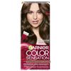 Garnier Color Sensation Coloration, Castano Chiaro 5.0, Colorazione Crema Permanente, Tutti i Tipi di Capelli, Colore fino a 10 Settimane & Copre i Capelli Bianchi 100%