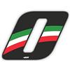 4R Quattroerre.it 13220 Numero Racing 0 Mini, Tricolore Italia, mini 27 x 37 mm