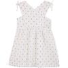 Gocco Vestido Dobby Cruzado Vestito, Bianco, 4-5 Anni Bambina