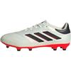 adidas Copa Pure II League Firm Ground Boots, Scarpe da Calcio Unisex-Adulto, Ivory/Core Black/Solar Red, 39 EU