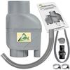 AMUR Filtro Acqua PIOVANA Filtro PLUVIALE Filtro GRONDAIA T33 Marrone COLLETTORE Acqua PIOVANA COLLETTORE per GRONDAIA Grigio