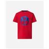 North Sails Big Logo Jr - T-shirt - Rosso