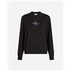 Calvin Klein Jeans Monogram W - Felpa - Donna - Nero