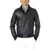 Alberto Zaccagnini | Giacca artigianale in Vera Pelle uomo | Bomber uomo in vera pelle Made in Italy | Giubbotto autunnale | AZ0098 (nero, 50)
