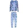 Disney Lilo And Stitch Donna Pigiama Lungo (Blu,S)