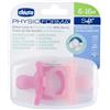 ARTSANA Chicco PhysioForma Ciuccio in Silicone 6-16 Mesi Morbidi e Delicati Rosa