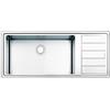 Apell Lavello da Incasso 1 Vasca con Gocciolatoio a Destra 116 x 50 cm Semifilo Acciaio Inox Linear plus Apell LNPG1161IRBC