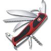 Victorinox, Ranger 57 M Grip, Coltello Svizzero, Originale, Multiuso, Campeggio, 13 Funzioni, Lama, grande, Cavatappi, Bloccabile, Lama a una mano