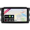 Generic JOYX Android 12 IPS Autoradio Per Benz Smart fortwo 451 (2005-2010) - [2G+32G] - Senza fili CarPlay + Android Auto - GRATUITI Camera - DAB Volante 4G Bluetooth WiFi Fast-Boot DSP - 9 Pollici 2 Din