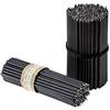 Danilovo Candele (Nero) Profumate in Pura Cera d'Api - Candele Chiesa Ortodossa per Preghiere, Natale, Lunghe, N100, Altezza 16,5 centimetri, 50 pz