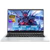 Zonatrix PC Portatile 14,1 Pollici, Notebook Celeron N4000 Processor, Win11 PC Portatile 6GB LPDDR4 RAM 256GB SSD, 1920 * 1080P Schermo 80°Flip, Batteria 7.6V/5000MA, Mini-HDMI/USB3.0, UHD Graphics 600