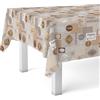 Martina Home Tovaglia in tela cerata Cuisine marrone 100 x 140 cm