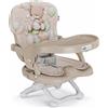Cam Smarty Pop - Alzasedia Rialzo Sedia Universale da 6M a 15 Kg 4 Altezze, Seduta Anatomica Lavabile, Cinture a 3 Punti colore Beige Fantasia Orso Bolle - S333 261