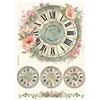 Carta di riso House of Roses orologio Stamperia