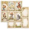 Carta Scrap Hidden Grove 6 cards Stamperia