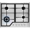 Electrolux Rex KGS6436SX Piano Cottura 60 cm - Corona multipla 1 - Inox - Larghezza 60 cm - Numero fuochi 4 - Profondità 51 cm - Manopole - Griglie Ghisa