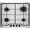 Electrolux RGG6242OOX Piano di Cottura a gas 60 cm Linea Soft - Acciaio Inox Antimpronta - 4 Fuochi - Griglie Smaltate - Comandi Frontali - Bruciatori Fiamma Pura - Sicurezza Sicurgas