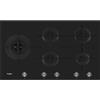 WHIRLPOOL GOWL 958/NB - GOWL958/NB Piano cottura Gas larghezza 86 cm Finitura Vetro Nero con trattamento iXelium - 5 Fuochi - Griglie in ghisa a tutta larghezza FullWidth - Nuove manopole Multivel Flame