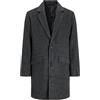 JACK & JONES Jjhays Wool Blend Coat Cappotto da uomo, Dark Grey Melange/Dettagli: HerringGBONE, XL
