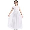 YiZYiF Vestito Lungo da Ragazza Abiti da Sera Festa di Compleanno in Chiffon Bambine Damigella d'Onore Matrimonio Nozze Prima Comunione Estivo Elegante Abito da Sposa Farfalla Blu Scuro 14 Anni