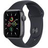 Apple Watch SE Alluminio 40 mm (2020) | WiFi | grigio siderale | Cinturino Sport Mezzanotte S/M
