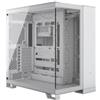 Corsair 6500X White Middle Tower Vetro Temperato No-Power minITX/mATX/ATX/E-ATX