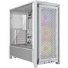 Corsair FRAME 4000D RS ARGB White Midi Tower Vetro Temperato No-Power Mini-ITX/mATX/ATX/E-ATX