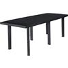 vidaXL Trio-Tavolo allungabile a 6 Gambe, Antracite, 216 x 90 x 72 cm