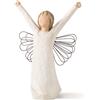 WILLOW TREE Figurina Statuina Angelo del Coraggio Design di Susan Lordi 14,5cm Resina