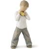 WILLOW TREE Figurina Cuore d'oro Design di Susan Lordi 14cm Resina