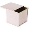 CANDeal Stampo a Cassetta per Pane con Coperchio, Antiaderente, per Una doratura Uniforme Durante la Cottura e per conservare, 15x15x14cm