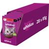 WHISKAS Adult in bustina 28x85g Alimento umido con manzo in salsa per gatti adulti