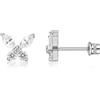 limerencia Orecchini in Titanio Anallergici con Retro a Vite, 20G Piercing Tragus per Orecchie Sensibili Cartilagine,Orecchini Senza Nichel per Uomo Donna Ragazze (Farfalla Bianca CZ)