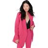 Trendyol Blazer Regolare con Colletto a Risvolto Cappotto, Fucsia, 70 Donna