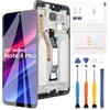 LADYSON LCD Schermo per Xiaomi Redmi Note 8 PRO M1906G7G Sostituzione Schermo LCD Display Touch Screen Digitalizzatore Kit di Sostituzione con Strumento(Nero con Cornice)