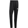 adidas Uomo Train Essentials 3-Stripes Training Pants, Black/White, M