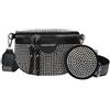 Borsa a tracolla moda da donna con tracolla larga, marsupio in pelle da donna DE