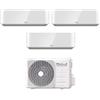 Unical Climatizzatore Condizionatore Unical Trial Split Inverter serie AIR CRISTAL 10+10+10 con KMX4 36HE R-32 Wi-Fi Optional 10000+10000+10000