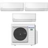 Panasonic Condizionatore Panasonic Trial Split serie TZ 7+7+7 con CU-3Z52TBE R-32 Wi-Fi Integrato 7000+7000+7000