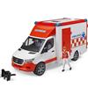 Bruder Ambulanza Mercedes Benz Sprinter con luci e suoni e Autista Inclusi
