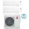 Mitsubishi Climatizzatore Condizionatore Mitsubishi MSZ-AY Wifi R32 Dual Split Inverter 9000 + 15000 BTU con U.E. MXZ-4F72VF Classe A++/A+
