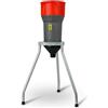 EBERTH Mulino Elettrico per Cereali con Supporto, Motore Elettrico 1000 Watt, Tramoggia da 6L, 300kg/h, lama in acciaio inox, 5 setacci inclusi, Macina Professionale per Produzione di Mangimi